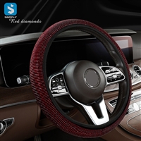 No inner ring diamond elastic steering wheel cover
